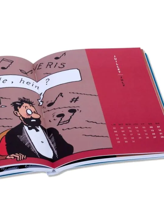 Agenda de poche 2024 Tintin et la musique 10x15cm (24467)