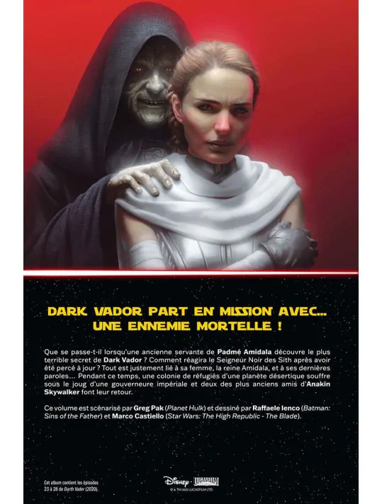 Star Wars : Dark Vador (2021) (100% Star Wars) (tome 5) - (Marco Castiello  / Raffaele Ienco / Greg Pak) - Science-fiction [LEGEND BD, une librairie du  réseau Canal BD]